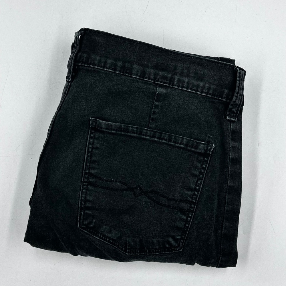 Lucky Brand Charlie‎ Skinny Cargo Pants Black Faded Utility Jeans 6/28 29 Inseam
